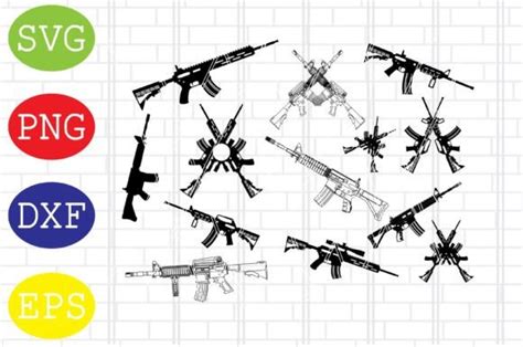 Ar 15 Assault Rifle Graphic By Digitalsvgfiles · Creative Fabrica