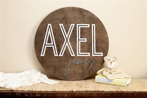 Custom Baby Name Wooden Plaque Wooden Plaque Baby Name - Etsy