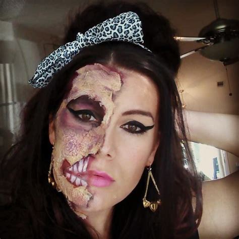 Amy Winehouse Make Up Half Zombie Mua Moona Joyner Hair Makeup