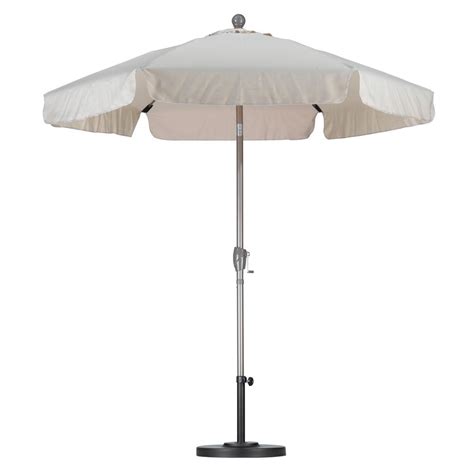 California Umbrella 7 12 Ft Fiberglass Push Tilt Patio Umbrella In