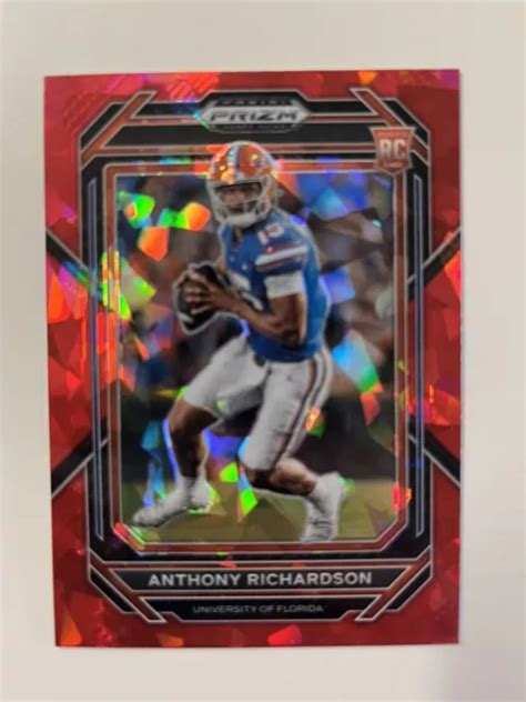 Anthony Richardson 2023 Prizm Draft Picks Rouge Glace Prizm Rc Sp Joli