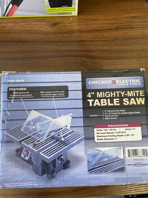 Chicago Electric 4” Mighty Mite Table Saw Ebay