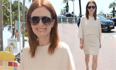 Cannes Film Festival Julianne Moore Nails Daytime Glamour In Nude Daily Mail Online
