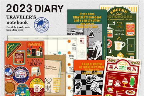 TRAVELER’S notebook 2023 DIARY – TRAVELER’S CAFÉ - TRAVELER'S COMPANY USA