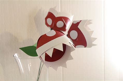 Paper Piranha Plant Flowers Tallys Treasury