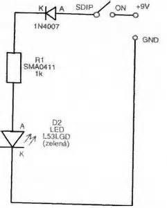 Elektronick Zapojen Sch Ma Zapojen Sv Tlo S Led Dioda V