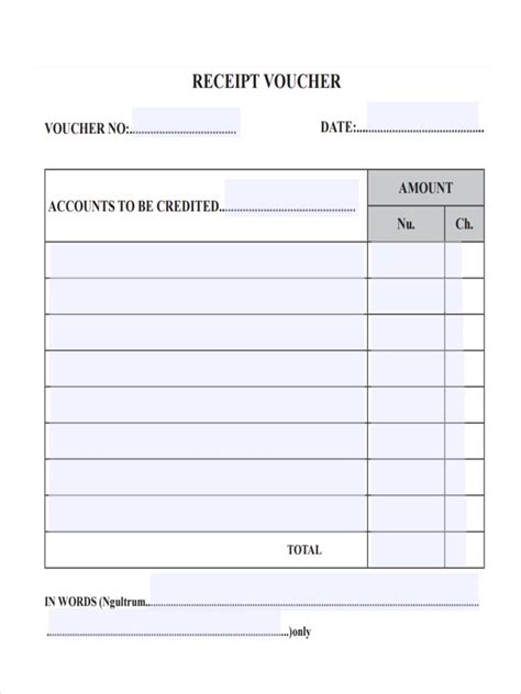 Original Cheque Receipt Voucher Template Latest Receipt Templates