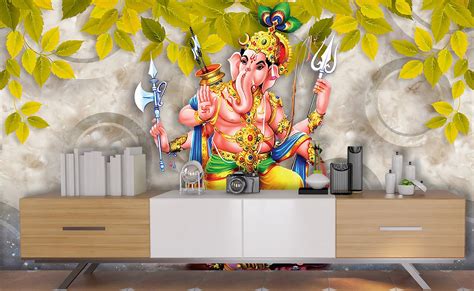 Ganesha Wallpaper for Wall, Divine Ganesha