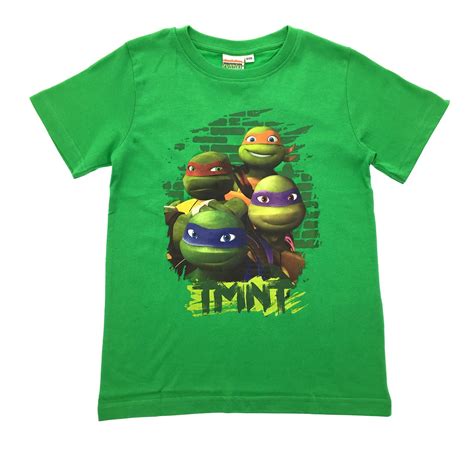 Boys Short Sleeve Teenage Mutant Ninja Turtles T Shirt Kids 100 Cotton