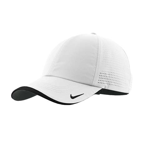 Nike White Dri-FIT Perforated Performance Cap