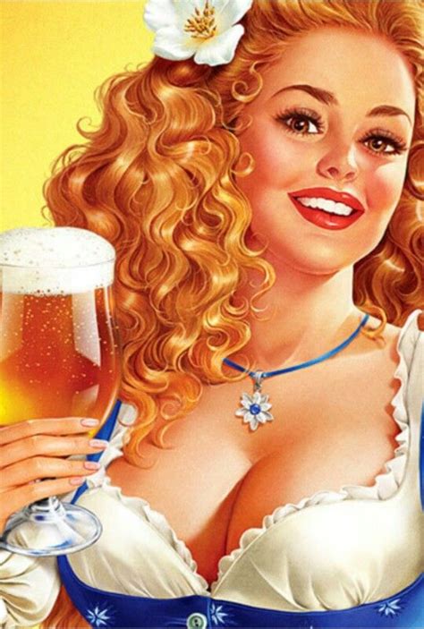 Beer Girl Pinup