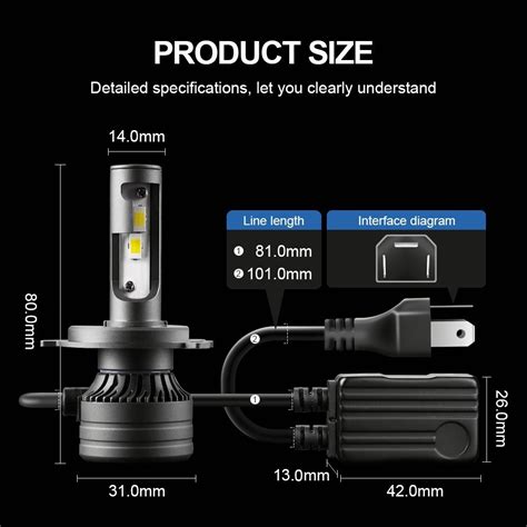 Kit Focos Led Csp Tx Chip H Hb Alta Baja Lm Meses Sin