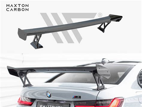 Maxton Design Carbon Spoiler With External Brackets Uprights Bmw M G