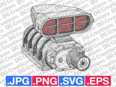 Supercharger Roots Blower SVG Clip Art Graphic Art Instant - Etsy