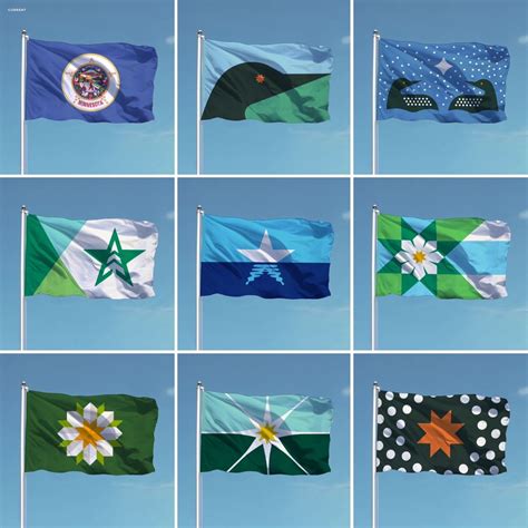 8 Designs For New Minnesota Flag Project Rvexillology