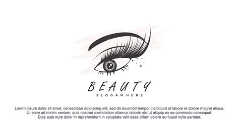 Concepto De Diseño De Logotipo De Mujer De Belleza Y Concepto De