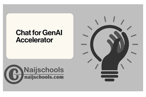 Chat For Impact Genai Accelerator Naijschools