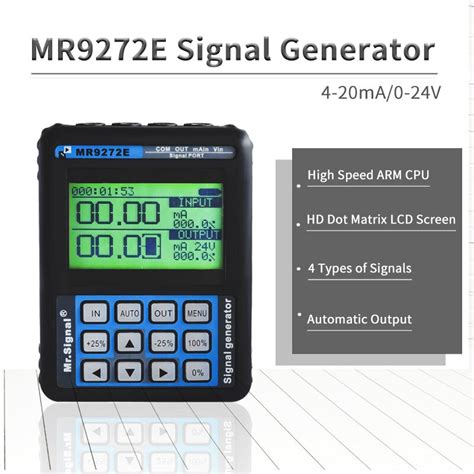 Signal Generator MR9272E 4 20mA Handheld Current And Voltage Process