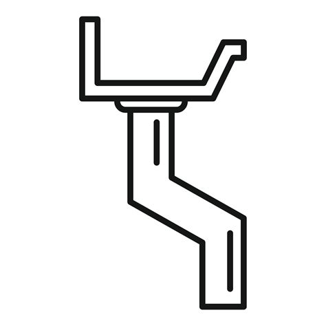 Iron Gutter Icon Outline Style Vector Art At Vecteezy