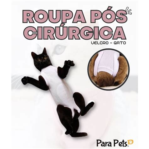 Roupa Pós Cirúrgica Cachorros Unissex Tamanho 0 A 15 Escorrega o