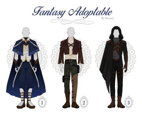 (CLOSED) ADOPTABLE // Fantasy Outfit #35 by Rosariy on DeviantArt