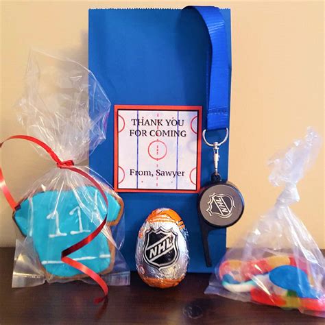 Loot Bag Hockey Birthday Parties Hockey Birthday Loot Bags