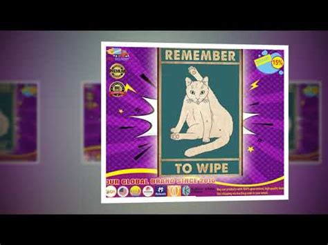 White Cat Remember To Wipe Poster YouTube