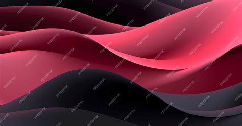 Premium Photo Pink And Black Abstract Wave Pattern Background