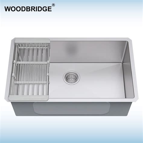 ᐅ【WOODBRIDGE Kitchen Sink, 28 Inch, Stainless Steel MKA2819-WOODBRIDGE】