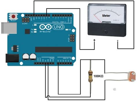 Arduino Light Meter Circuit Duino