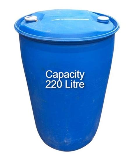 HDPE Chemicals 200 Litre Blue Plastic Barrel For Chemical Storage At