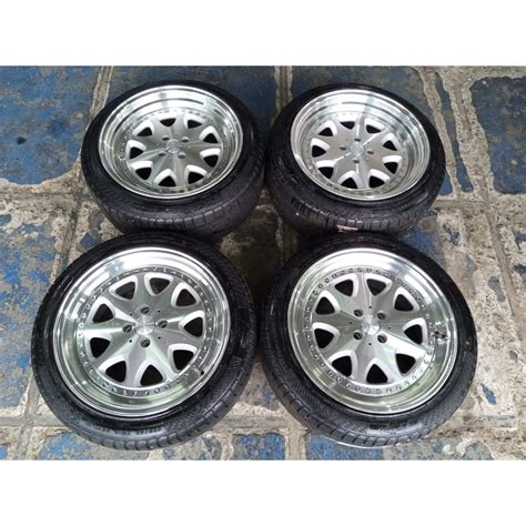 Jual Velg Mobil Bekas Racing Hsr Bavaria Celong Ring 18 Pcd 4x100 Ban