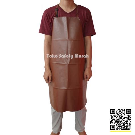 Apron Barista Chef Koki Butcher Celemek Masak Dapur PVC Kulit Sintesis