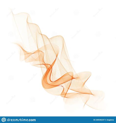 Abstract Orange Color Wave Design Element Abstract Smooth Color Wavy