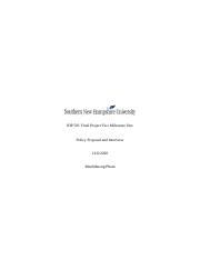 IHP 501 Final Project Two Milestone One Docx IHP 501 Final Project