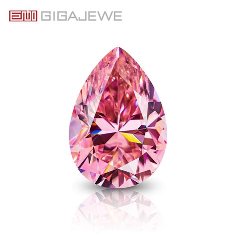 GIGAJEWE Sakura Pink Color Pear Cut Moissanite Loose VVS1 Etsy Australia