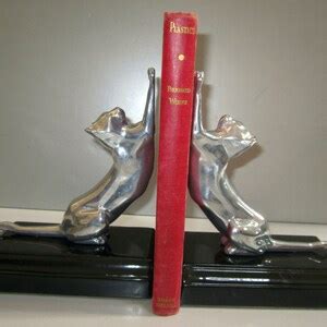 A Pair Of Frankart Style Cat Up Down Bookends Art Deco Etsy