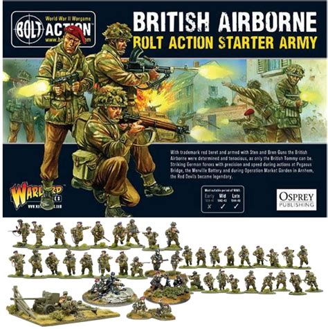 Wargames Delivered Bolt Action British Airborne Starter Set Walmart