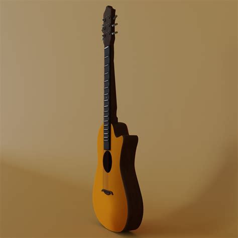 Acoustic Guitar 3d Model Cgtrader