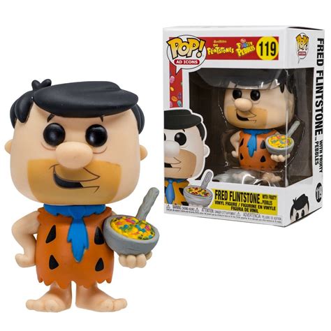 Fred Flintstone Fruity Pebbles Funko Pop 119 Ad Icons Vinyl Figure Br