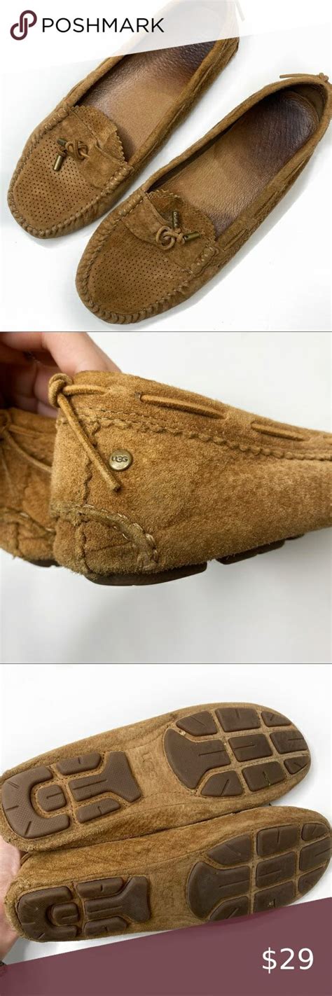 Ugg Womens Leather Moccasins Chesnut 8 Womens Leather Moccasins Womens Uggs Leather Moccasins