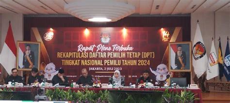 Kpu Ri Tetapkan Dpt Pemilu 2024 Secara Nasional Ada 204 807 222