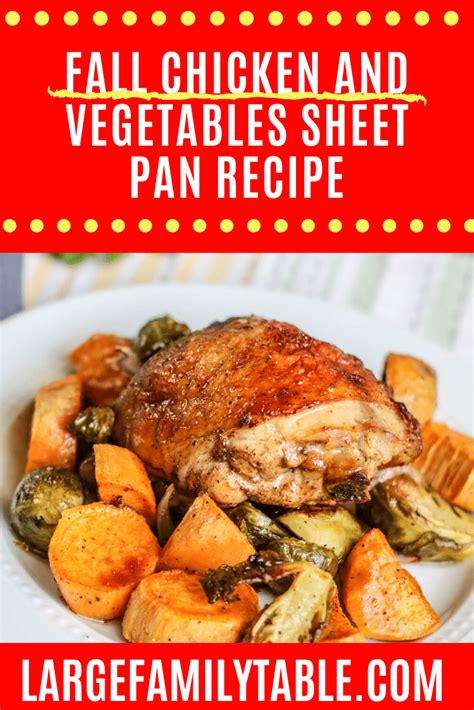 Fall Chicken And Vegetables Sheet Pan Dinner