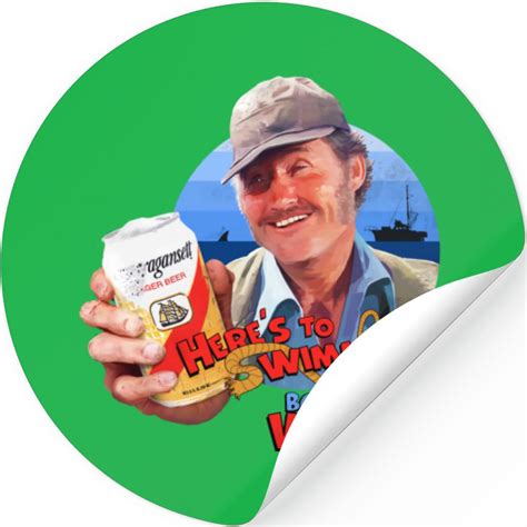 Captain Quint - Jaws - Stickers Designed & Sold By Eric Carlson