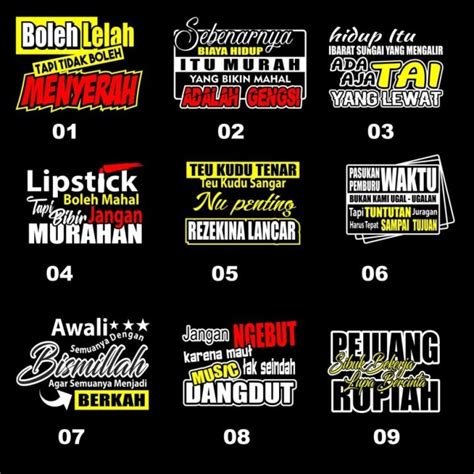 Sticker Kata Kata Lazada Indonesia