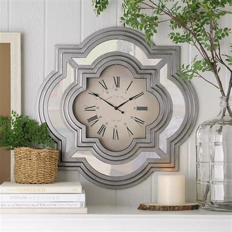 Silver Calcutta Wall Clock | Kirklands