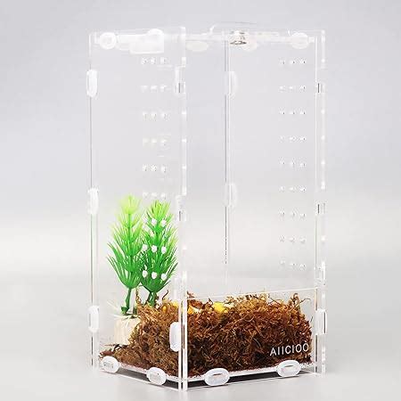 Amazon Micro Habitat Terrarium Enclosure 4x4x8 Inches Clear