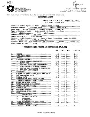 Fillable Online Fs Ogm Utah 1i STATE OF UTAH NATURAL RESOURCES Dee C