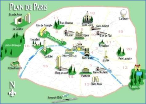 Paris Map Landmarks Paris Landmarks Map paris map landmarks paris ...