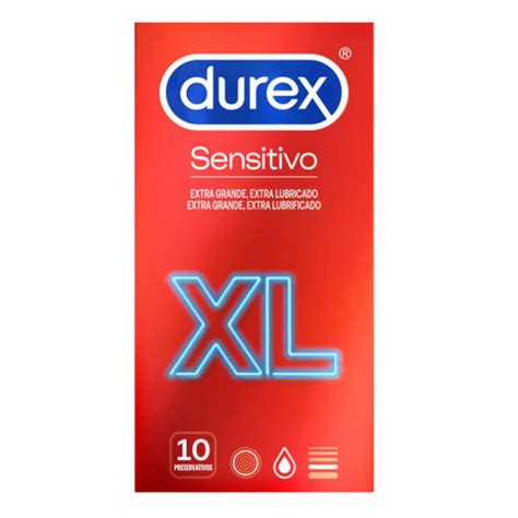 Preservativos Durex Sensitivo XL 10 Unidades Farmacia Castellanos